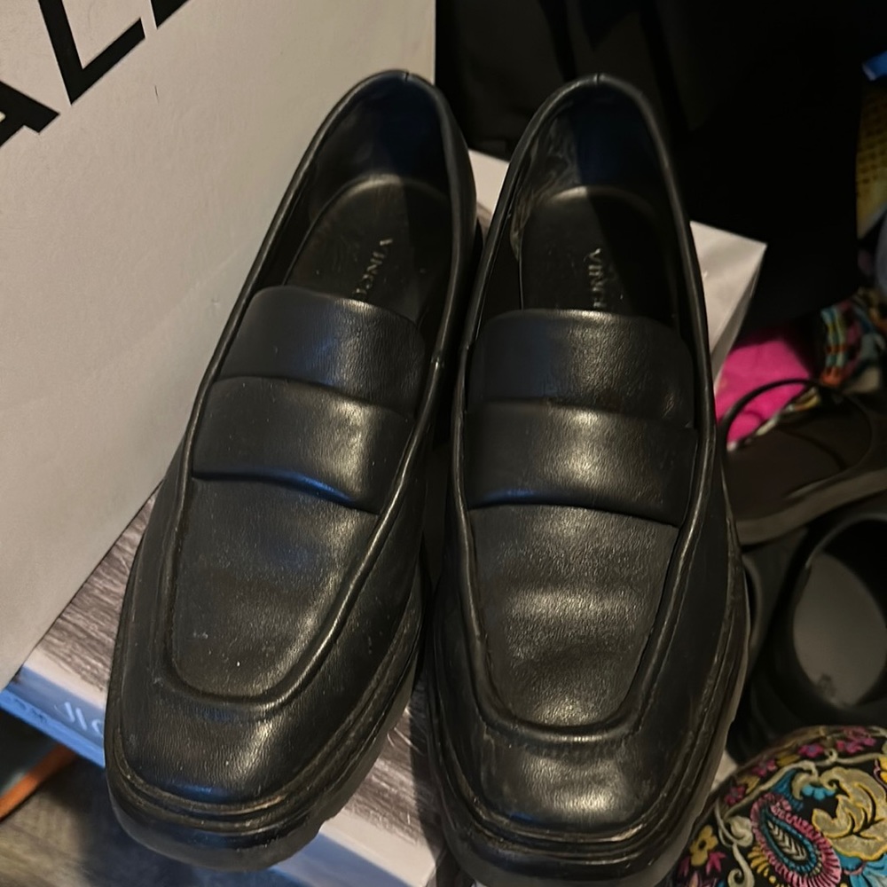 Vince black loafers size 8.5